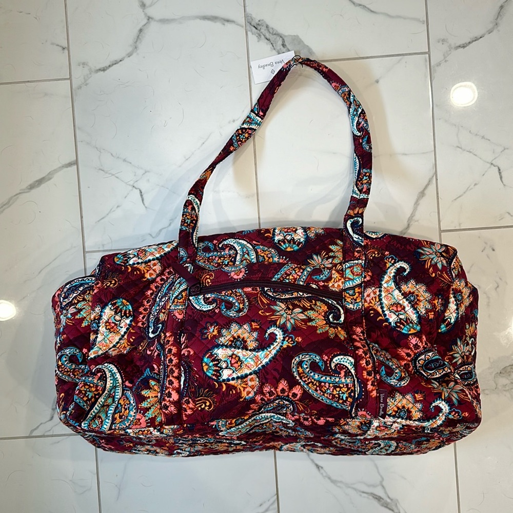 Vera Bradley Large Travel Duffle Bag Paisley Jamboree